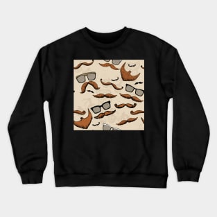 Retro Glasses & Mustache | Urban Finery Crewneck Sweatshirt